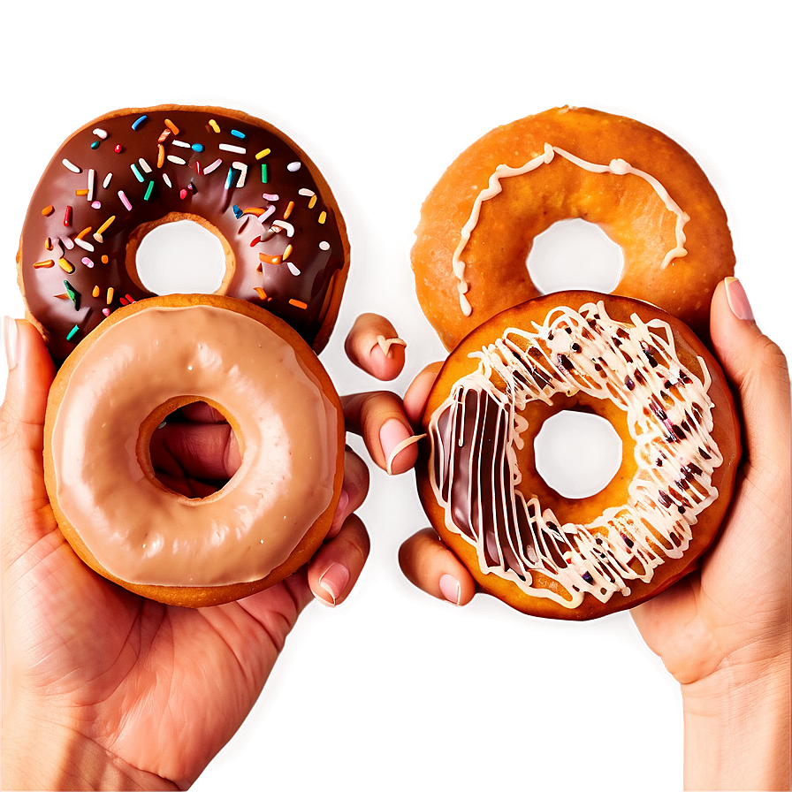 Hand Holding Doughnut Png Ces40