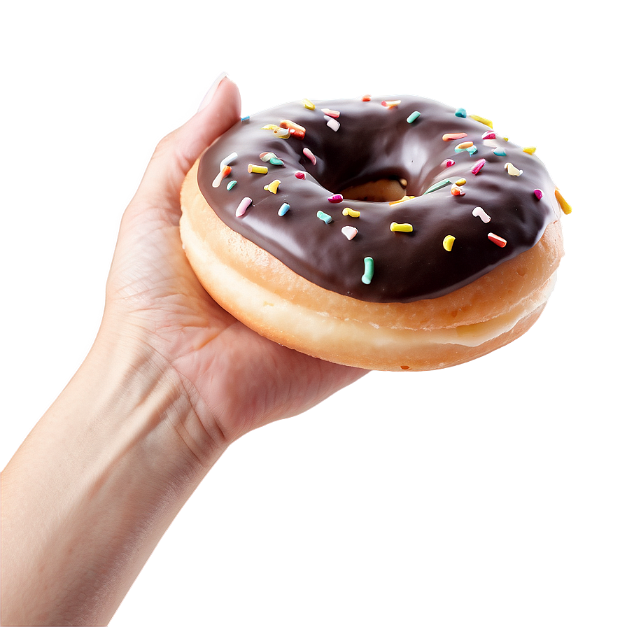 Hand Holding Doughnut Png Sib95