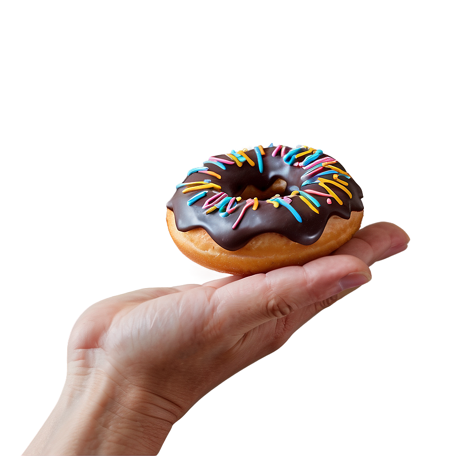 Hand Holding Doughnut Png Ukg