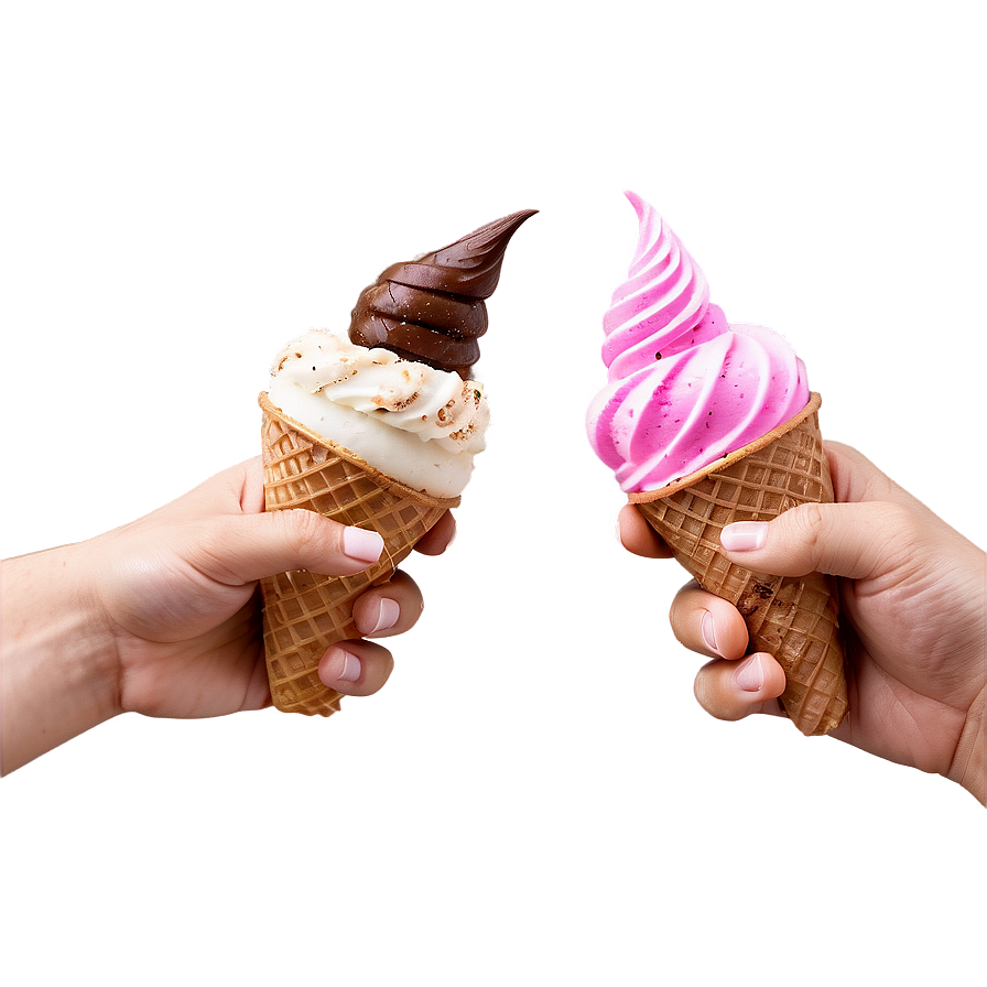 Hand Holding Ice Cream Cone Png Wjb