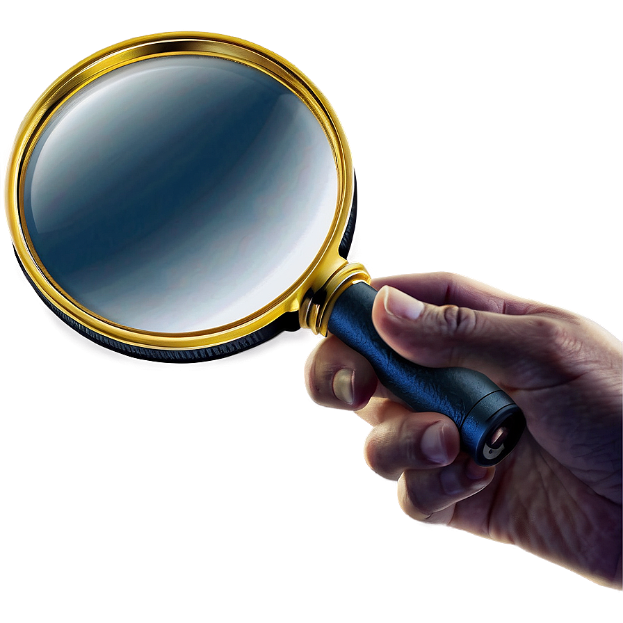 Hand Holding Magnifying Glass Png 05042024