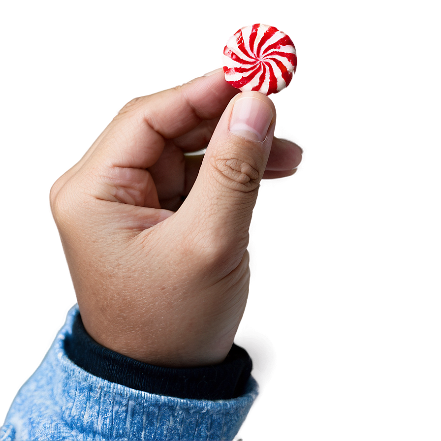 Hand Holding Peppermint Png Lqn