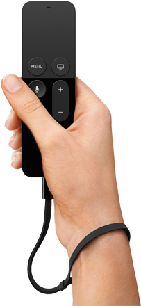 Hand Holding Remote Control