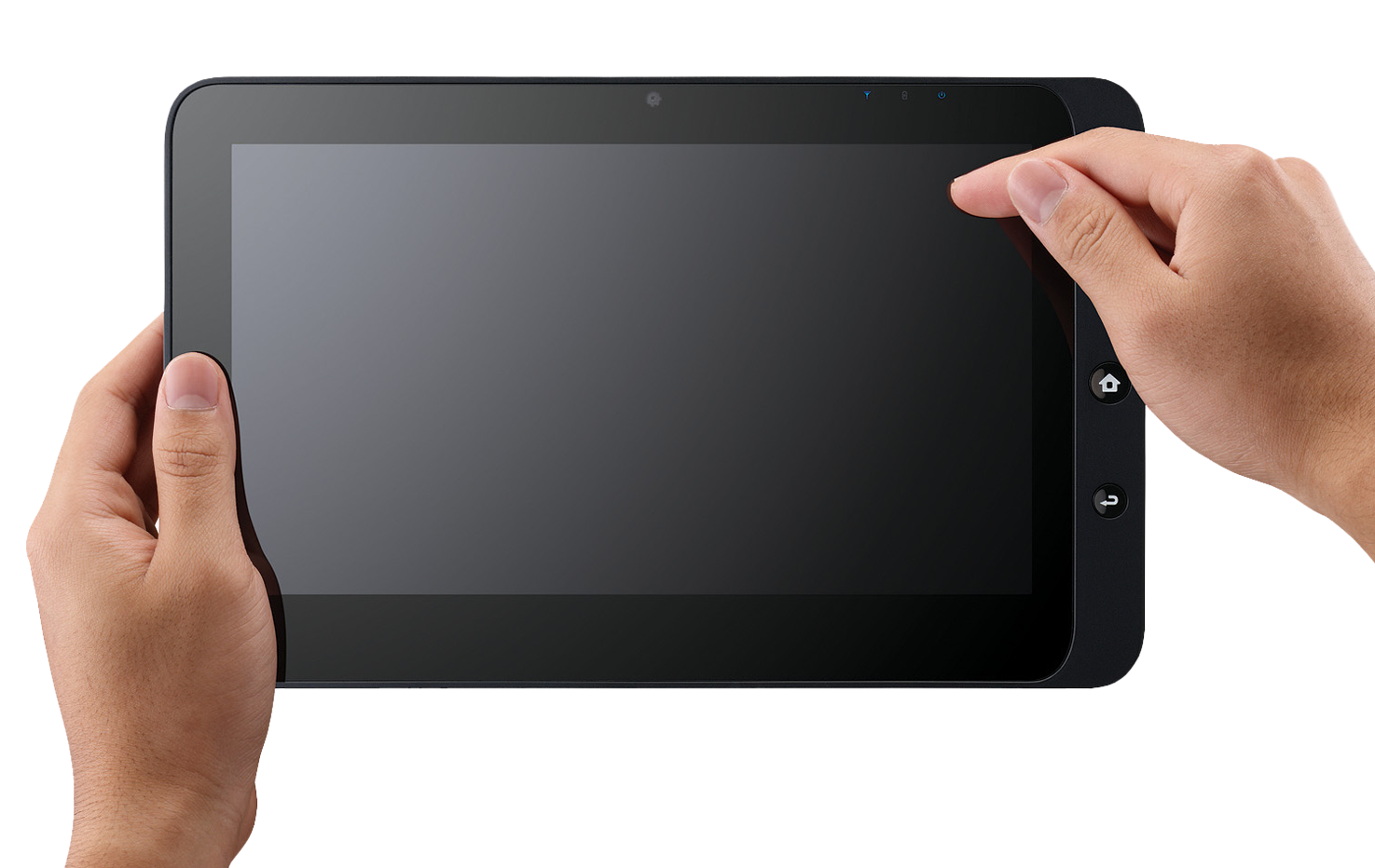 Hand Holding Tablet Transparent Background