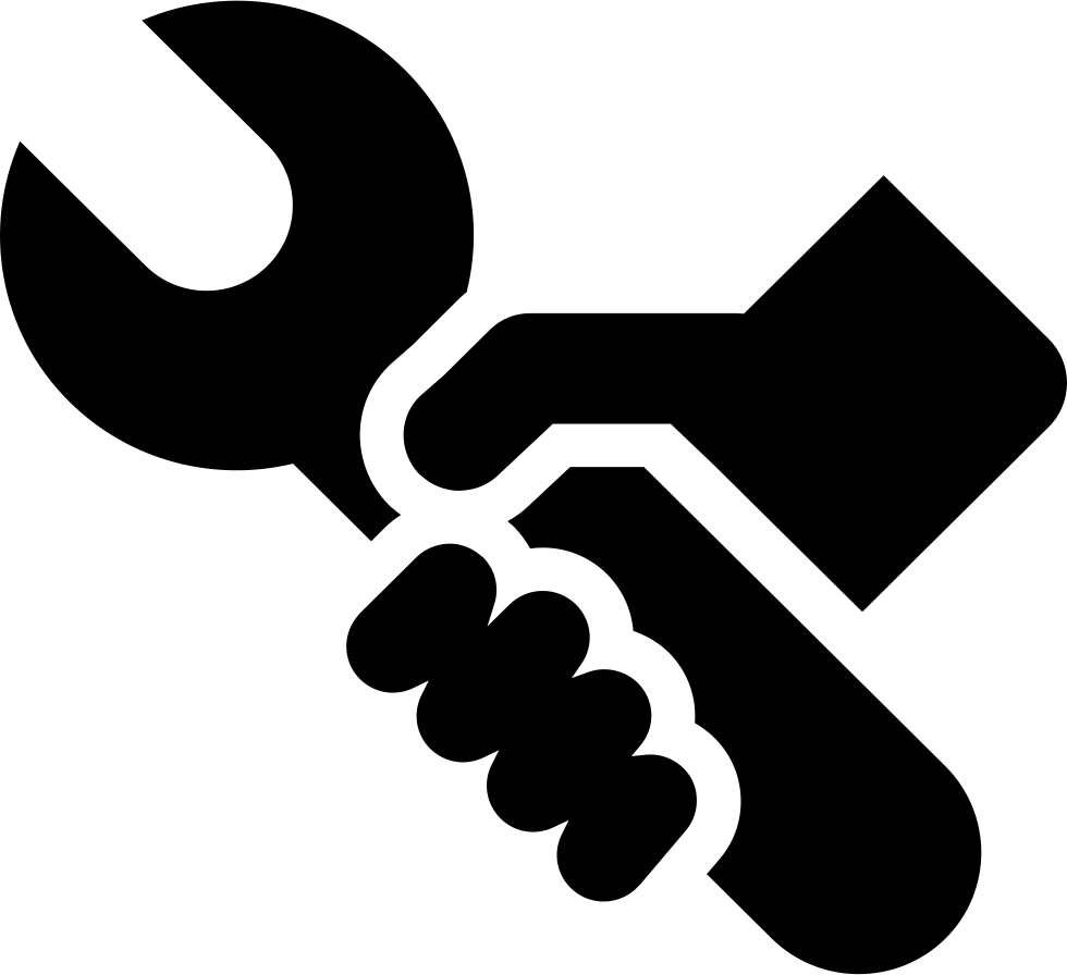 Hand Holding Wrench Icon