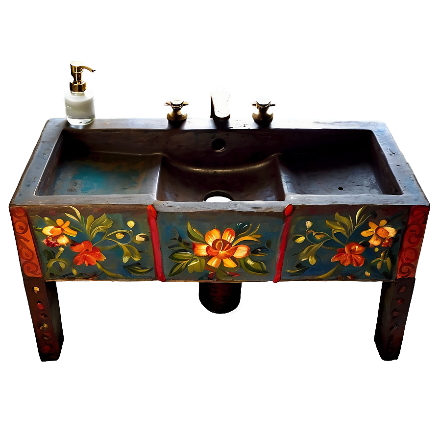 Hand-painted Bathroom Sink Png Kko