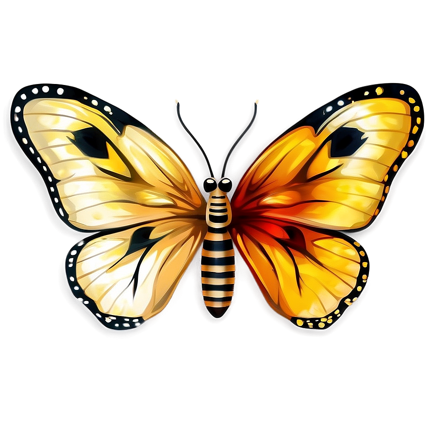 Hand Painted Butterfly Png Wkd22