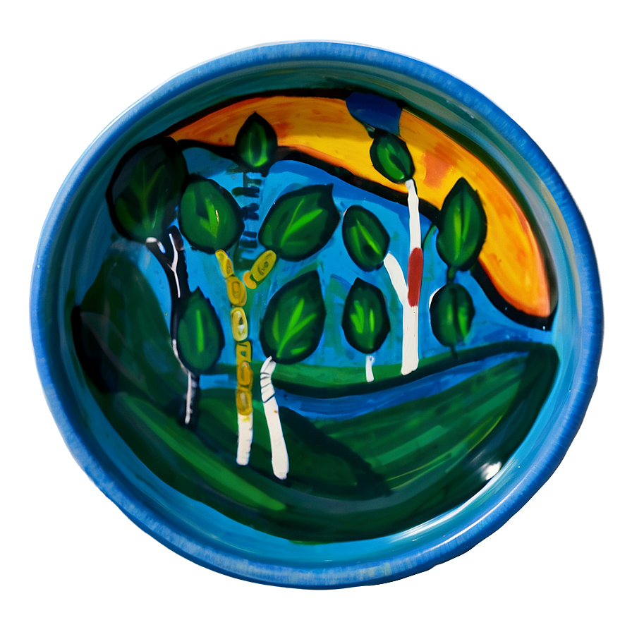 Hand-painted Dish Png Axh