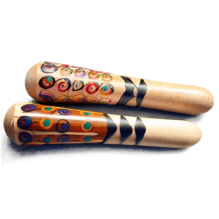 Hand Painted Drumsticks Png 06212024