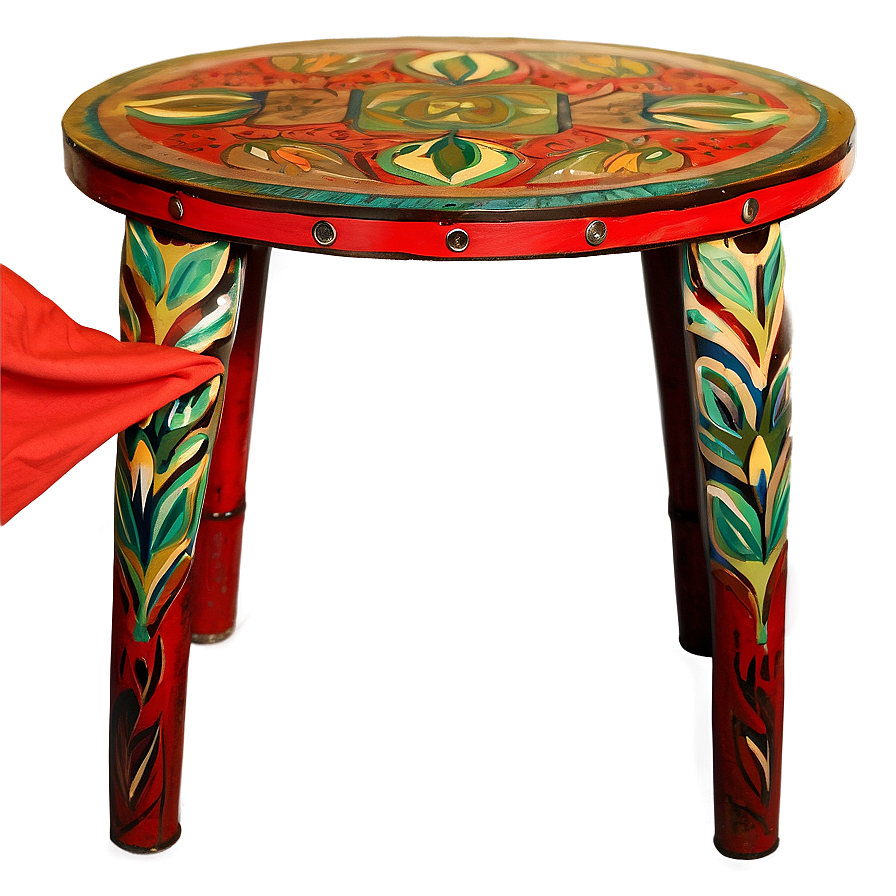 Hand-painted End Table Png 06292024