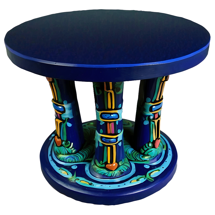 Hand-painted End Table Png 06292024