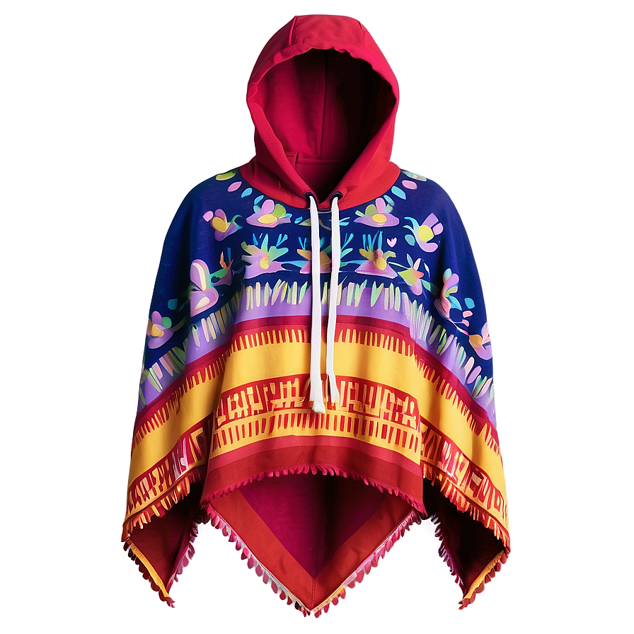 Hand-painted Poncho Art Png Rmc