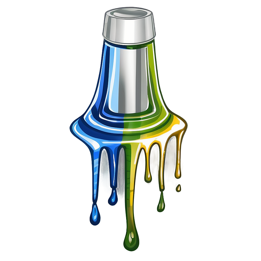 Hand-painted Spray Paint Drip Png 78