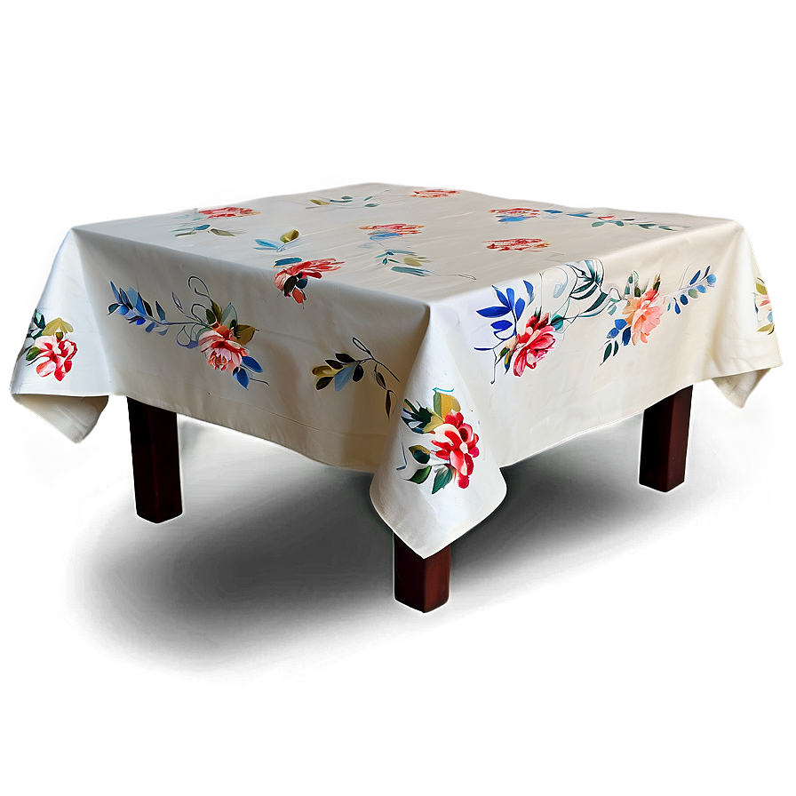 Hand Painted Table Cloth Png 21