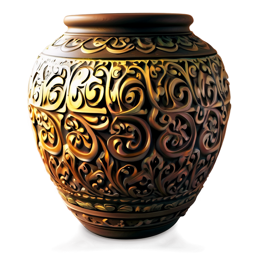 Hand-painted Urn Png Veh46