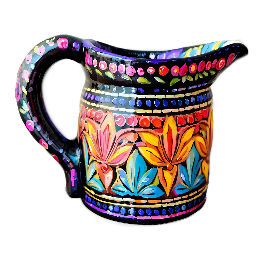 Hand Painted Water Jug Png Cpl41