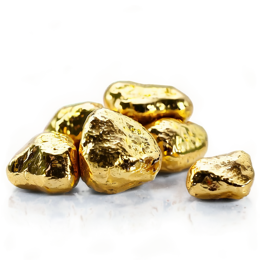 Hand-picked Gold Nugget Png 06132024