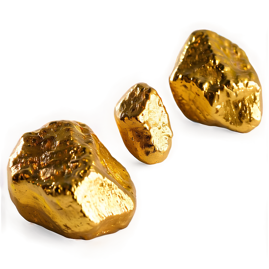 Hand-picked Gold Nugget Png 06132024