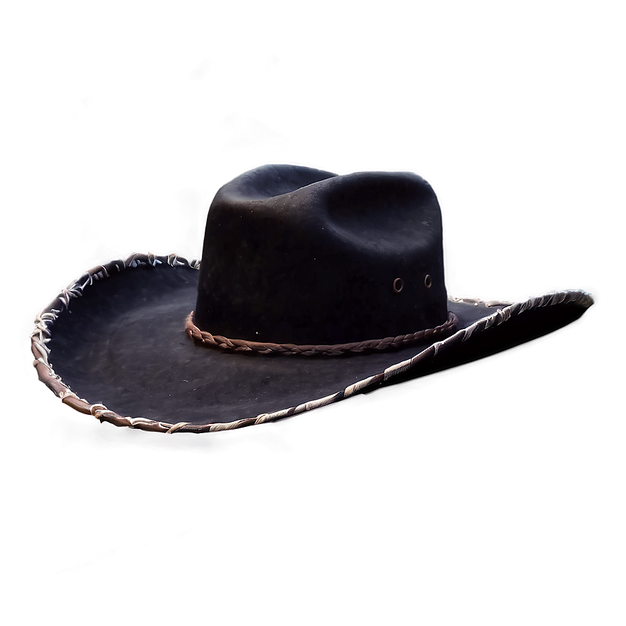 Handcrafted Black Cowboy Hat Png 97