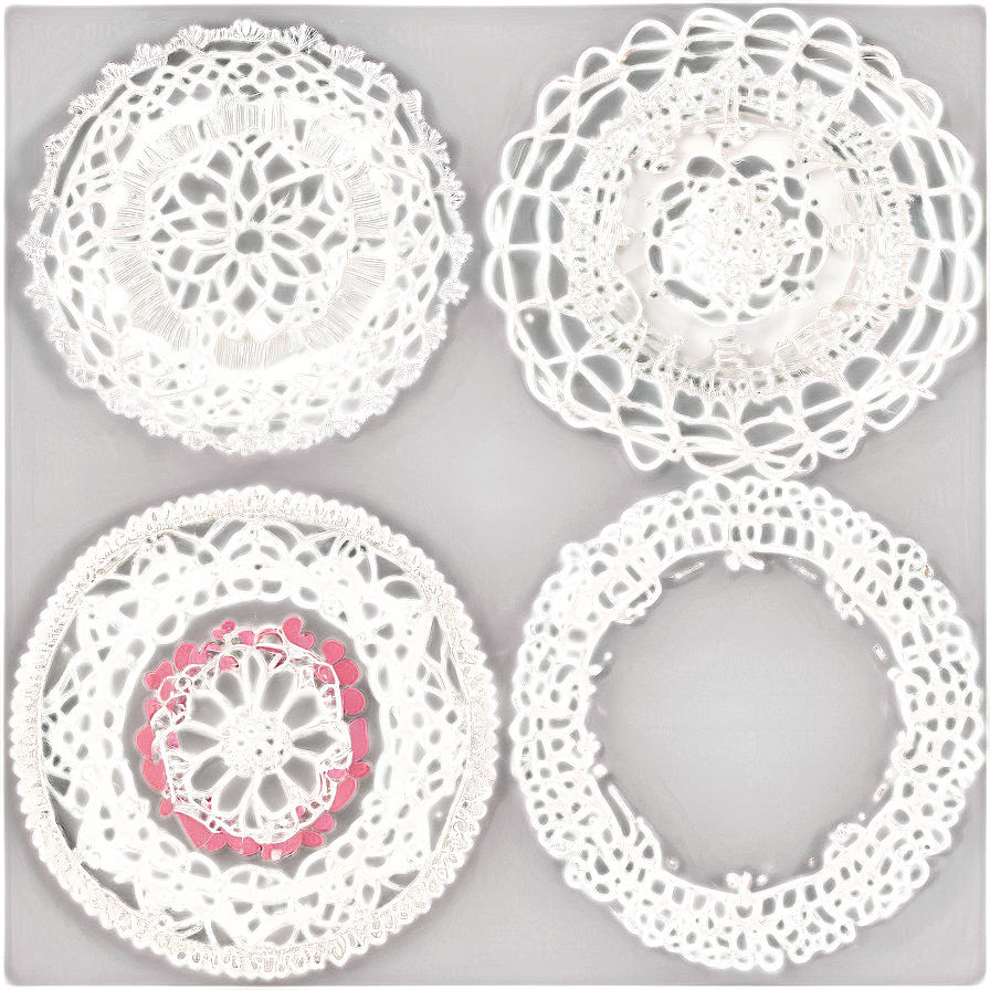 Handcrafted Doily Selection Png 96