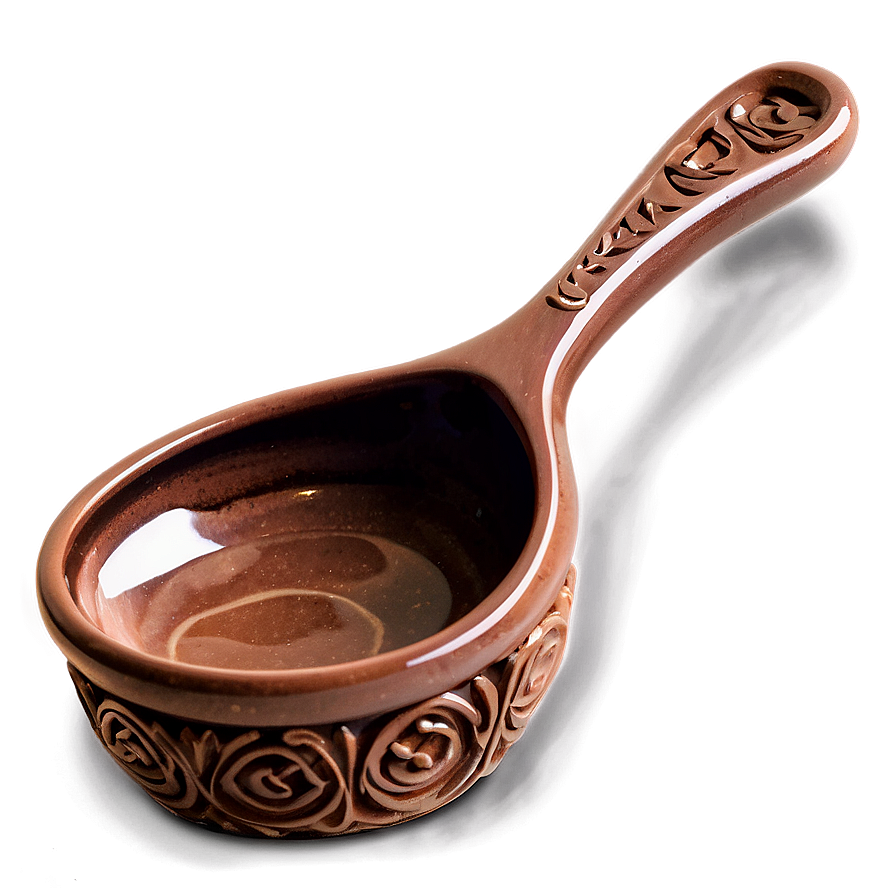 Handcrafted Pottery Spoon Png Som