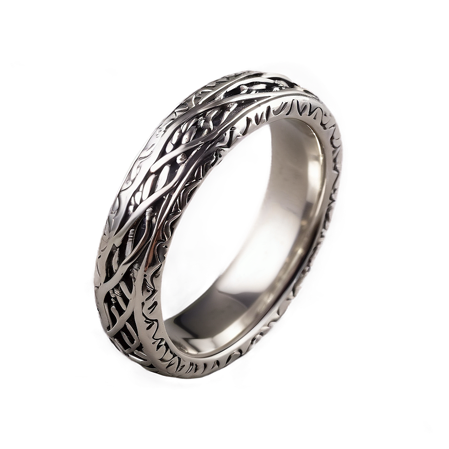 Handcrafted Silver Ring Png 06212024