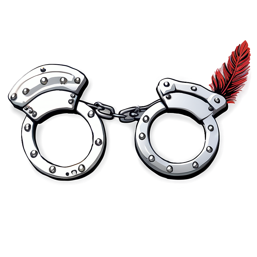 Handcuffs With Feather Png 31