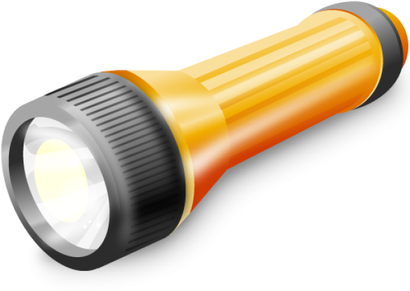 Handheld Flashlight Illustration