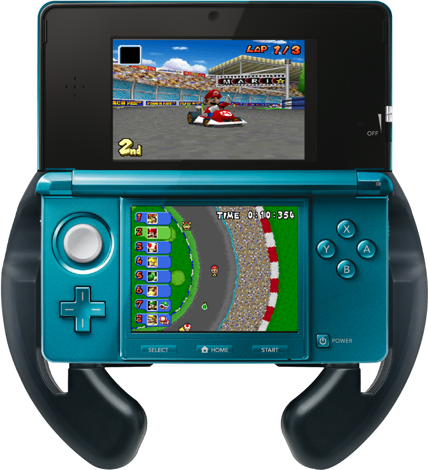 Handheld Gaming Console Racing Game