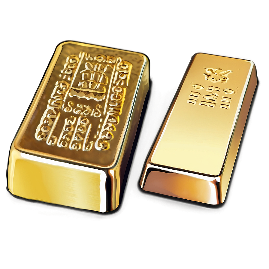 Handheld Gold Ingot Png Tiy51