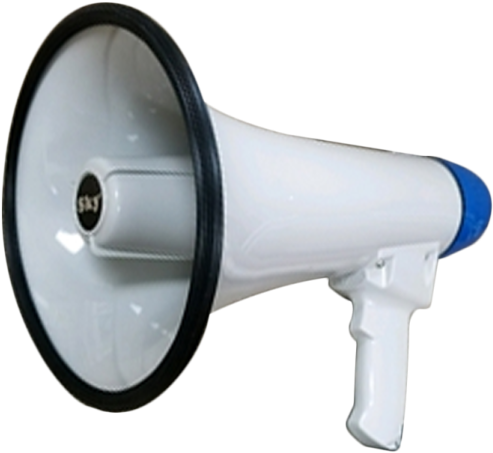 Handheld Megaphone Isolated