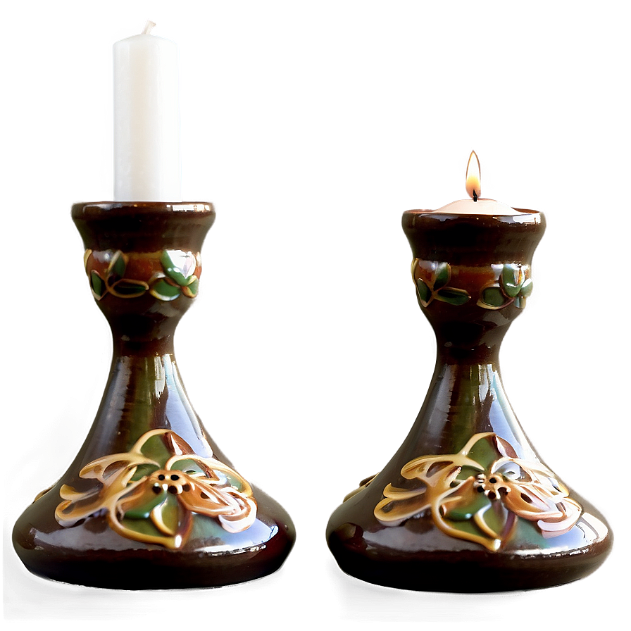 Handmade Ceramic Candlestick Png 32