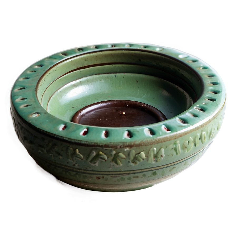 Handmade Clay Ashtray Png 06262024