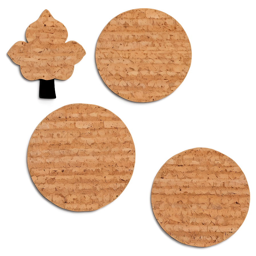 Handmade Cork Board Pieces Png 06202024