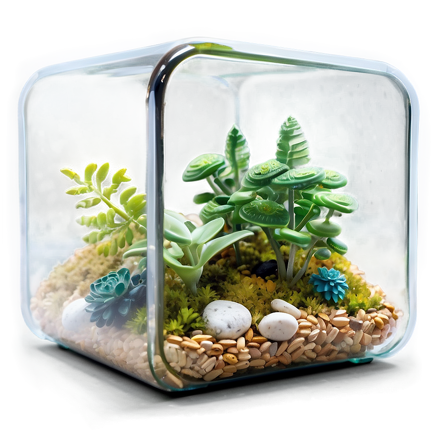 Handmade Glass Terrarium Box Png 06282024