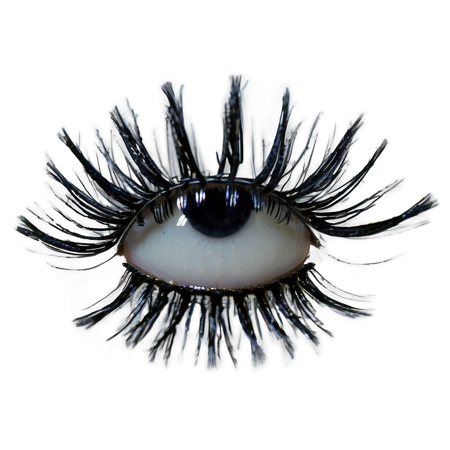 Handmade Human Hair Lashes Png 25