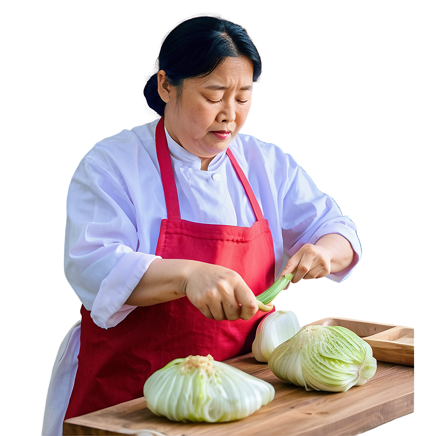 Handmade Kimchi Preparation Png 06252024