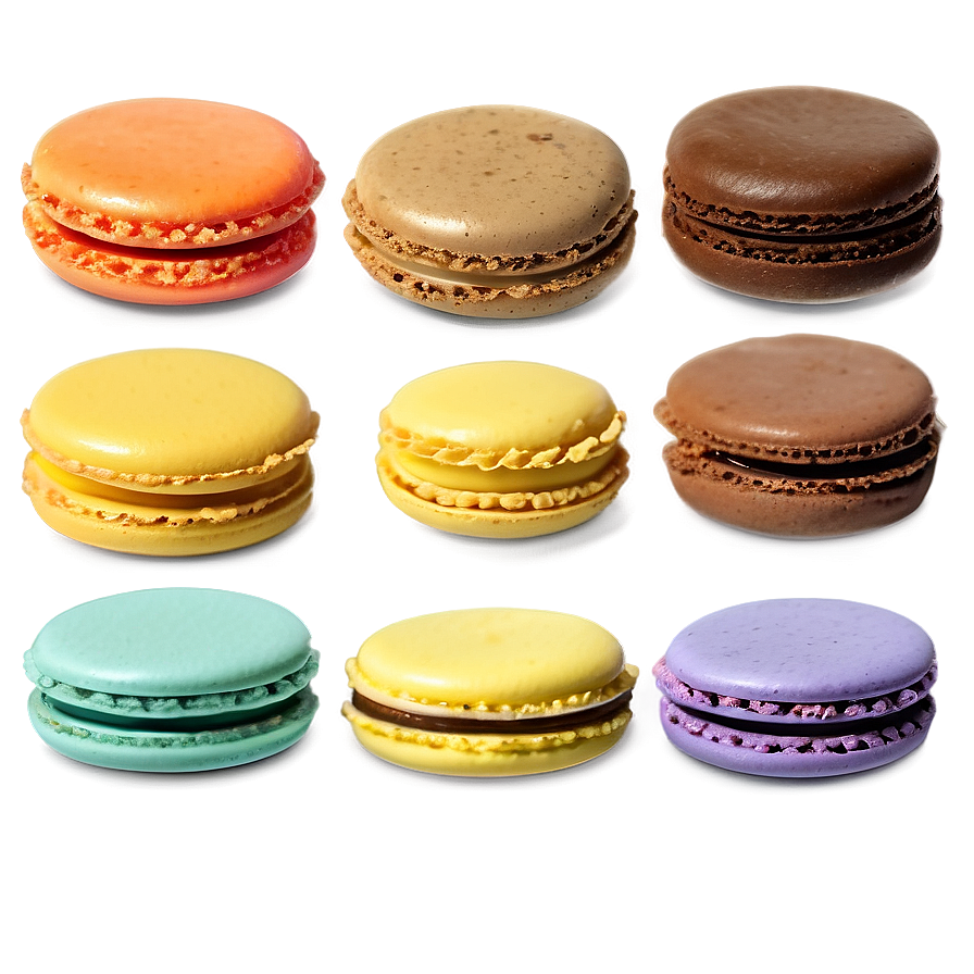 Handmade Macaron Delights Png Cot