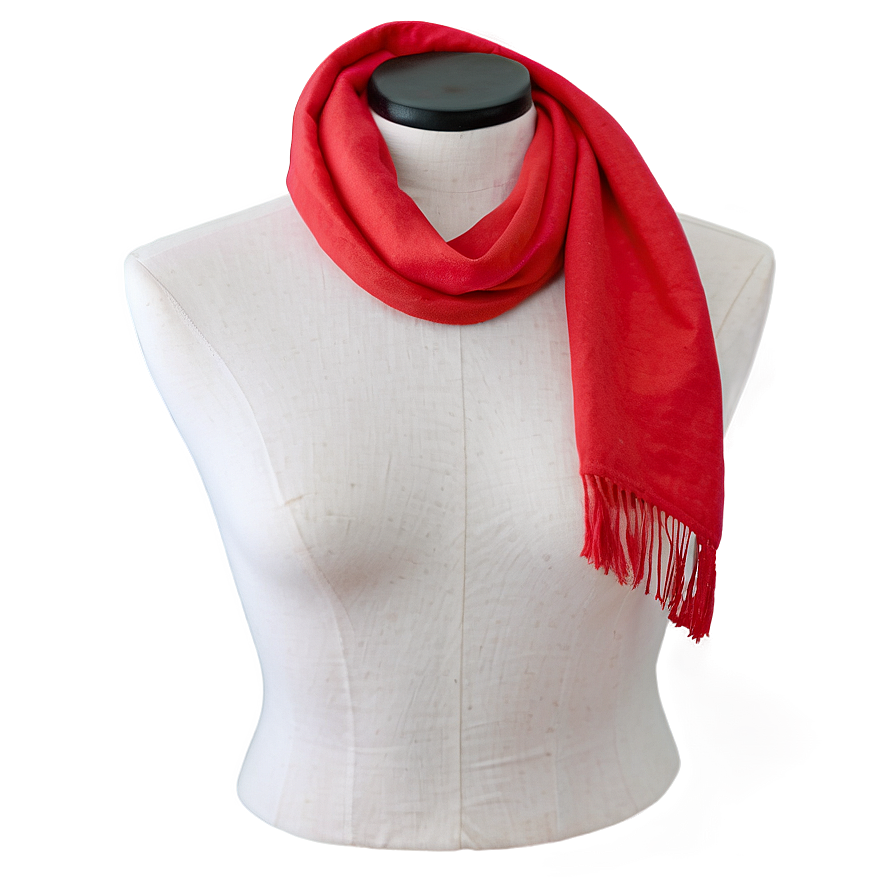 Handmade Red Scarf Png 06252024