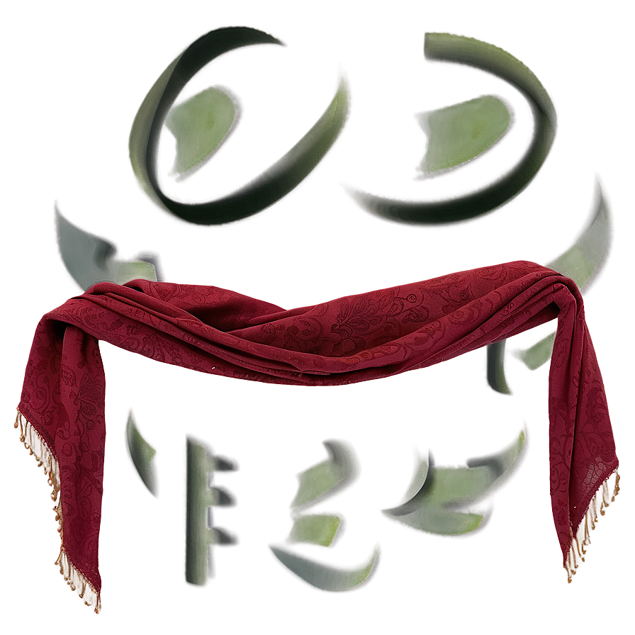 Handmade Red Scarf Png 76