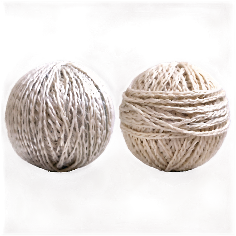 Handmade Yarn Ball Design Png 15