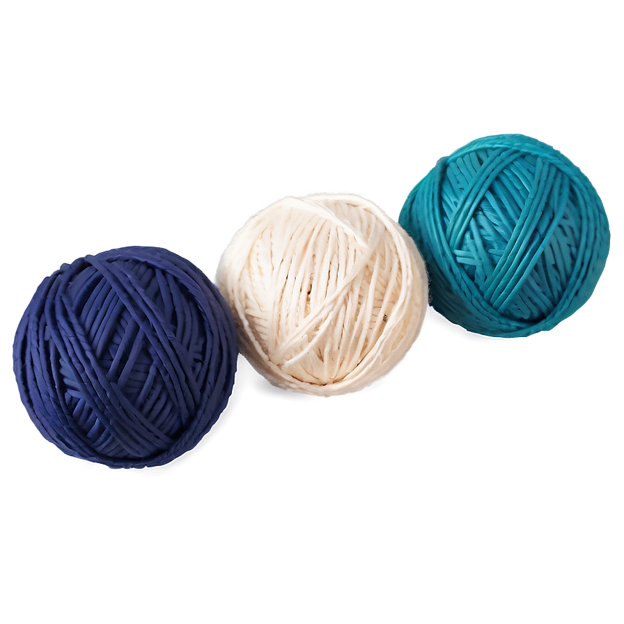 Handmade Yarn Ball Design Png 35