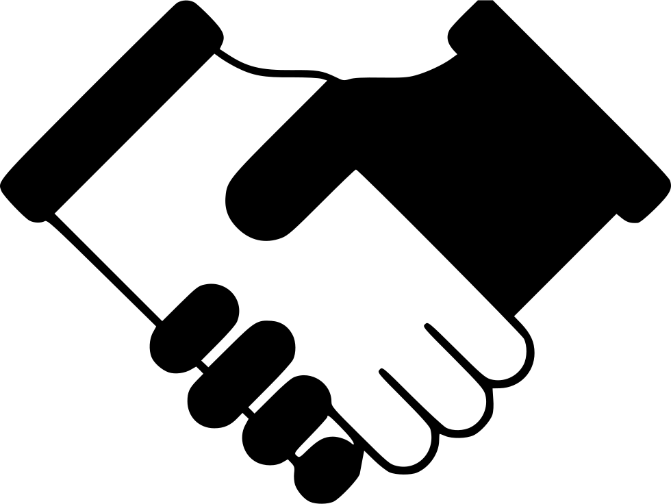 Handshake Silhouette Graphic