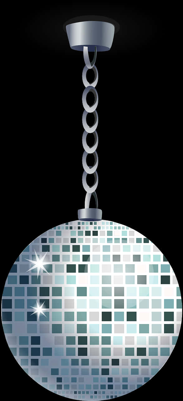 Hanging Disco Ball Illustration