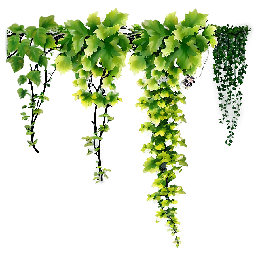 Hanging Green Vines Transparent Background