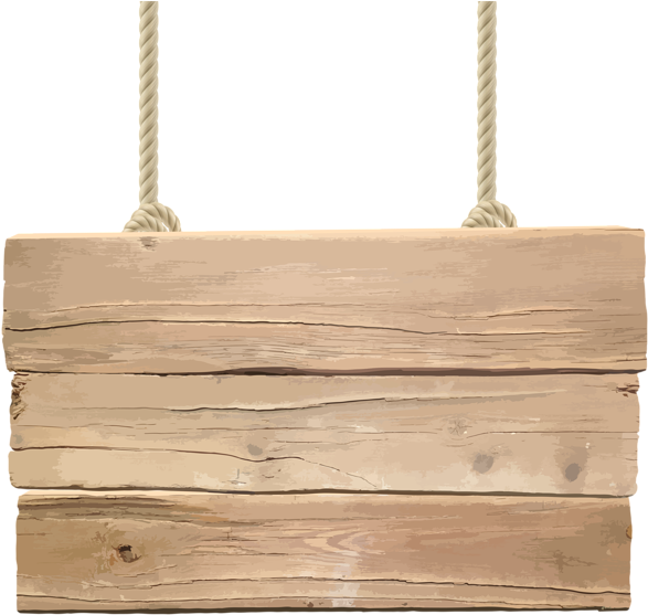 Hanging Wooden Signboard