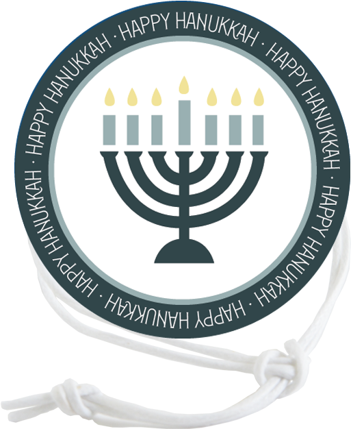 Hanukkah Menorah Celebration Tag