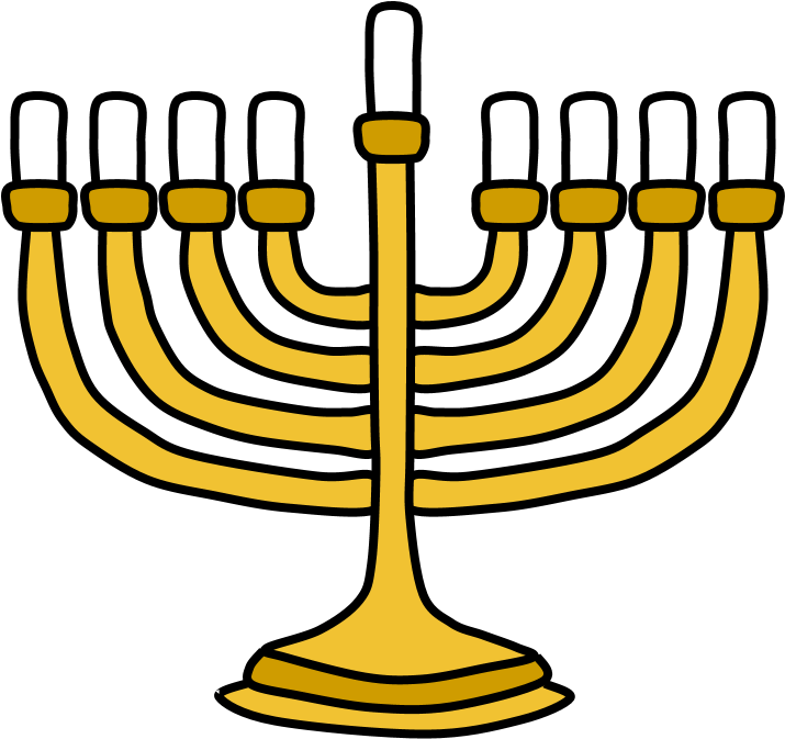 Hanukkah Menorah Illustration