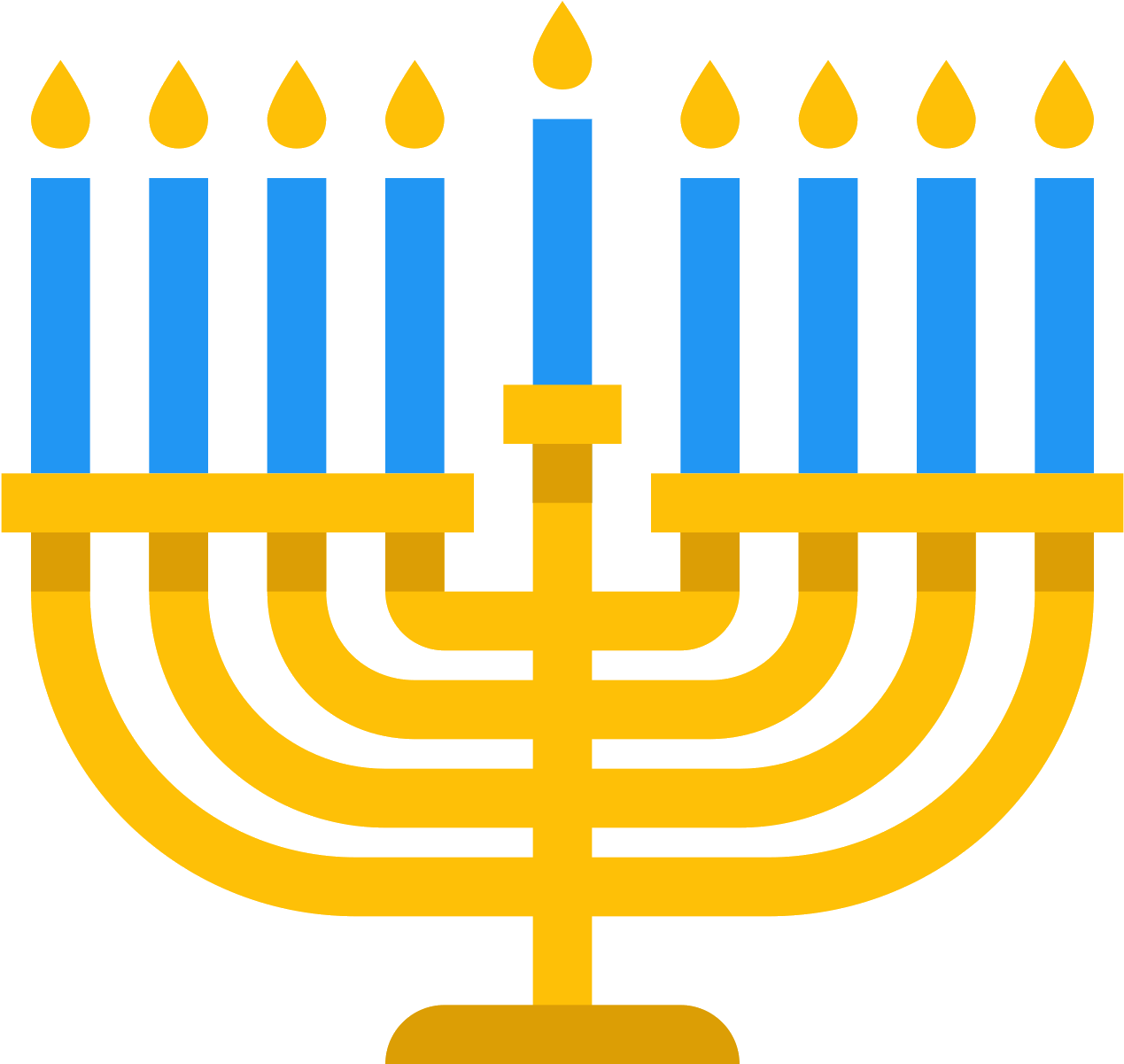 Hanukkah Menorah Illustration