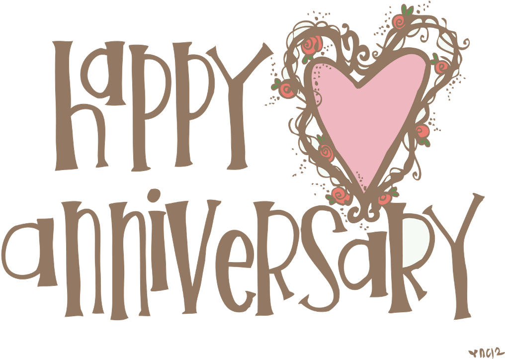 Happy Anniversary Heart Design